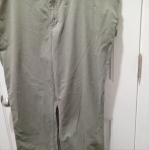 Lee Heritage Plus Sz 22 Olive Green Dungaree Regular Fit High Rise Painter Jeans